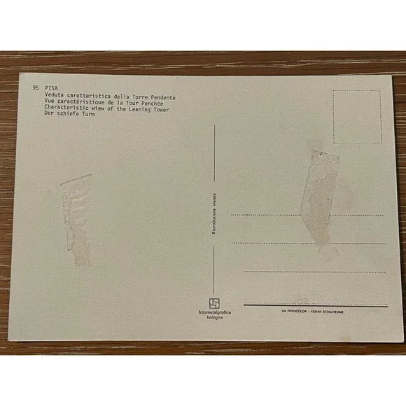 00319 - Vintage Pisa Italy Postcard Leaning Tower Collectible Travel Souvenir - Picture 2 of 2